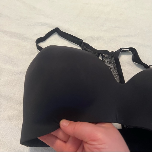 Victoria’s Secret black wireless back lace Racerback bra size. 32 DDD. - Picture 10 of 11